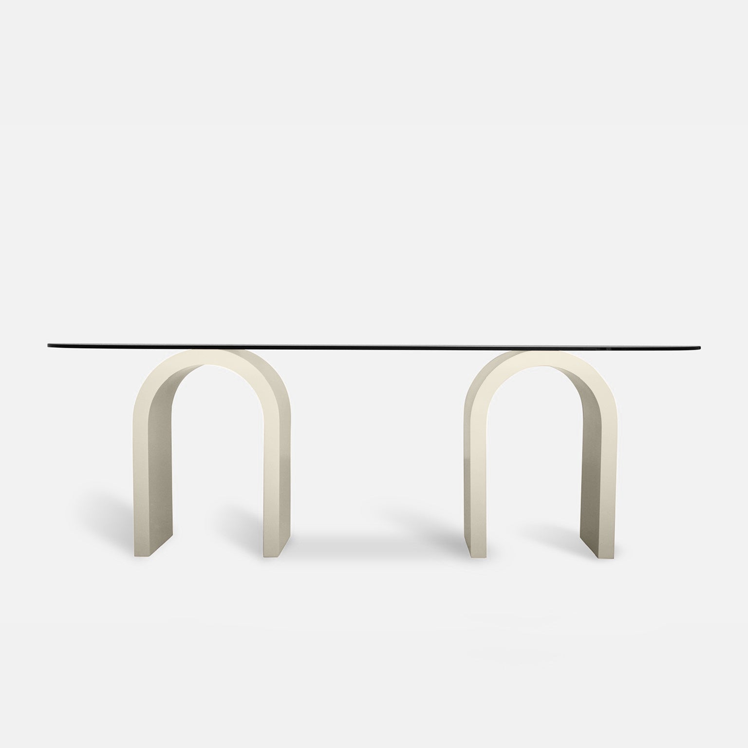 Arches Dining Table - Glass Top