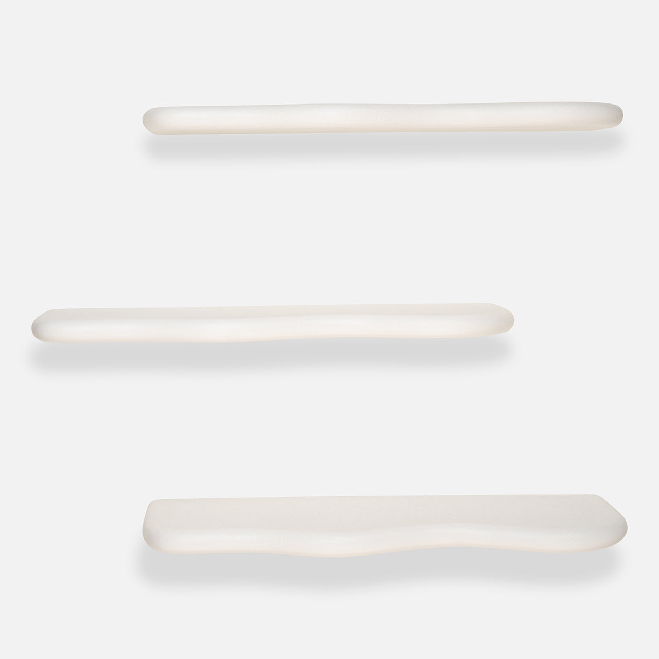Set of Curvy Shelves - White